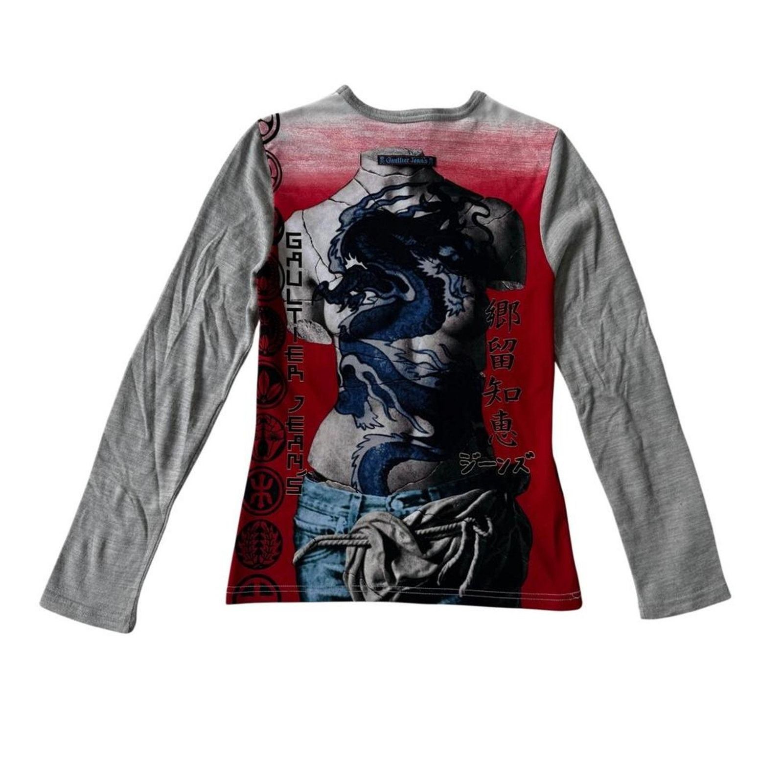 Jean Paul Gaultier Jean Paul Gaultier Jeans Venus Print Power Top Long Sleeve Size S / US 4 / IT 40 - 5 Thumbnail