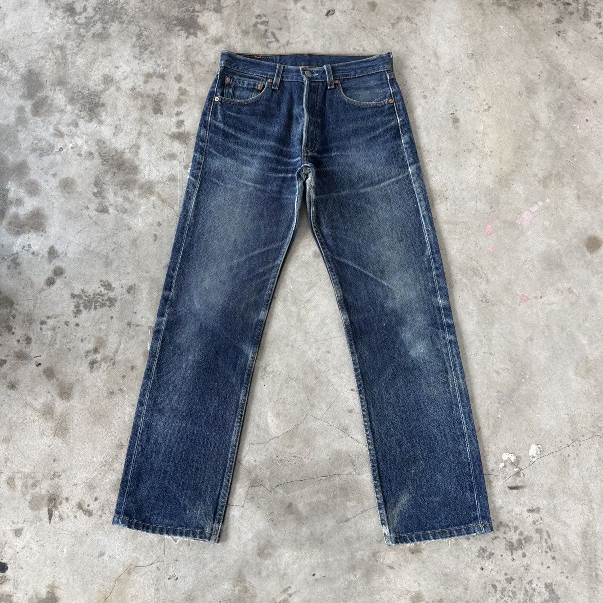Levi's Vintage Clothing W30x29 Vintage 98' Levi's 501 Faded Denim Jean Pants Size US 30 / EU 46 - 2 Thumbnail