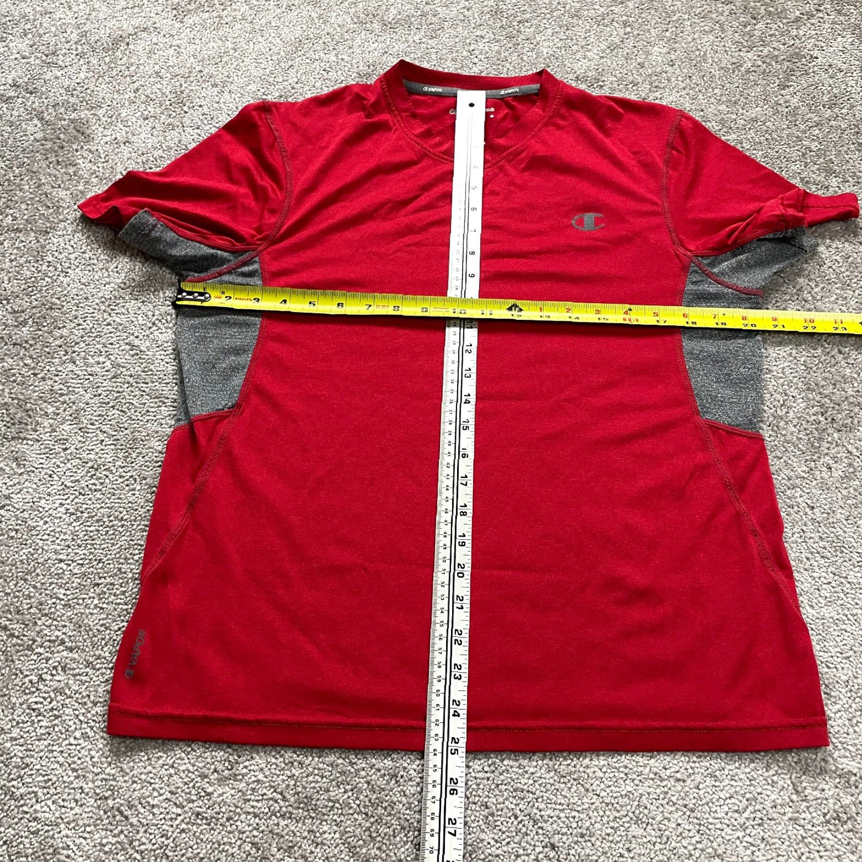 Champion Champion Vapor Shirt Mens Medium Red Powertrain Active Short Sleeve Casual Shirt Size US M / EU 48-50 / 2 - 5 Thumbnail
