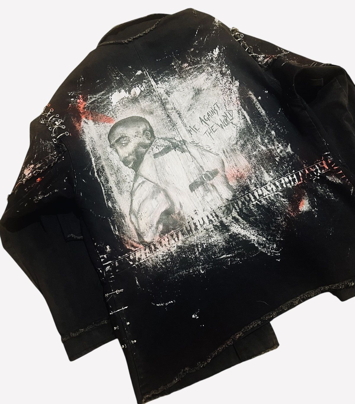 Other Custom BEULAH large denim jacket 1/1 Tupac by shei phan Size US L / EU 52-54 / 3 - 2 Thumbnail