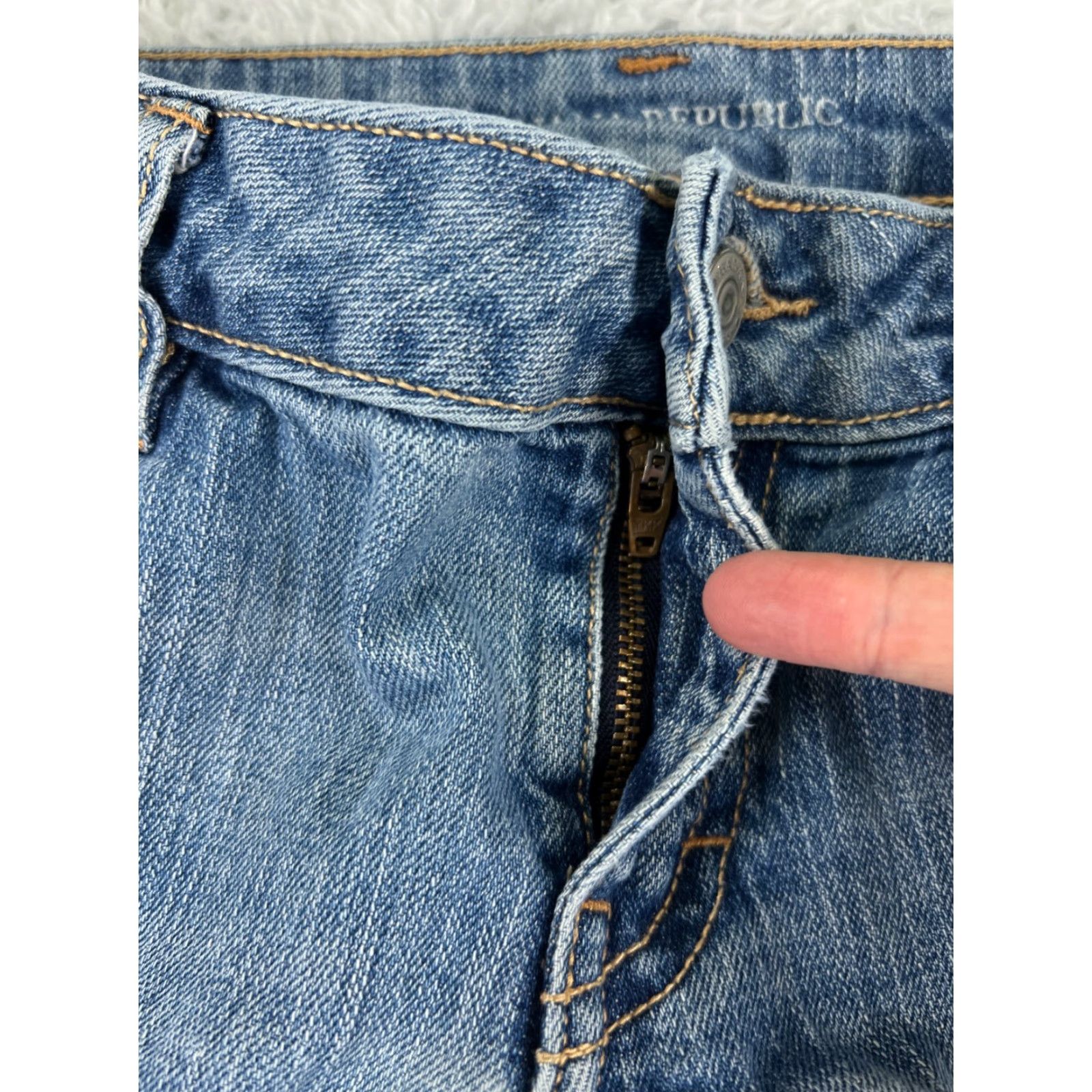 Banana Republic VINTAGE Banana Republic Women's Jeans Pants Bootcut Light Wash Low Rise 26x30 Denim Size 26" / US 2 / IT 38 - 5 Thumbnail