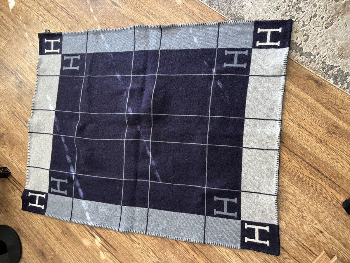 image of Hermes Blanket in Blue, Men's