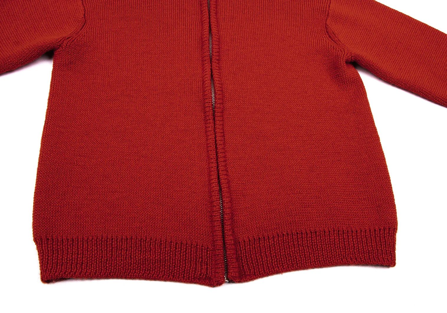 Yohji Yamamoto Yohji Yamamoto Wool High Neck Zip Knit Blouson Size US L / EU 52-54 / 3 - 6 Thumbnail