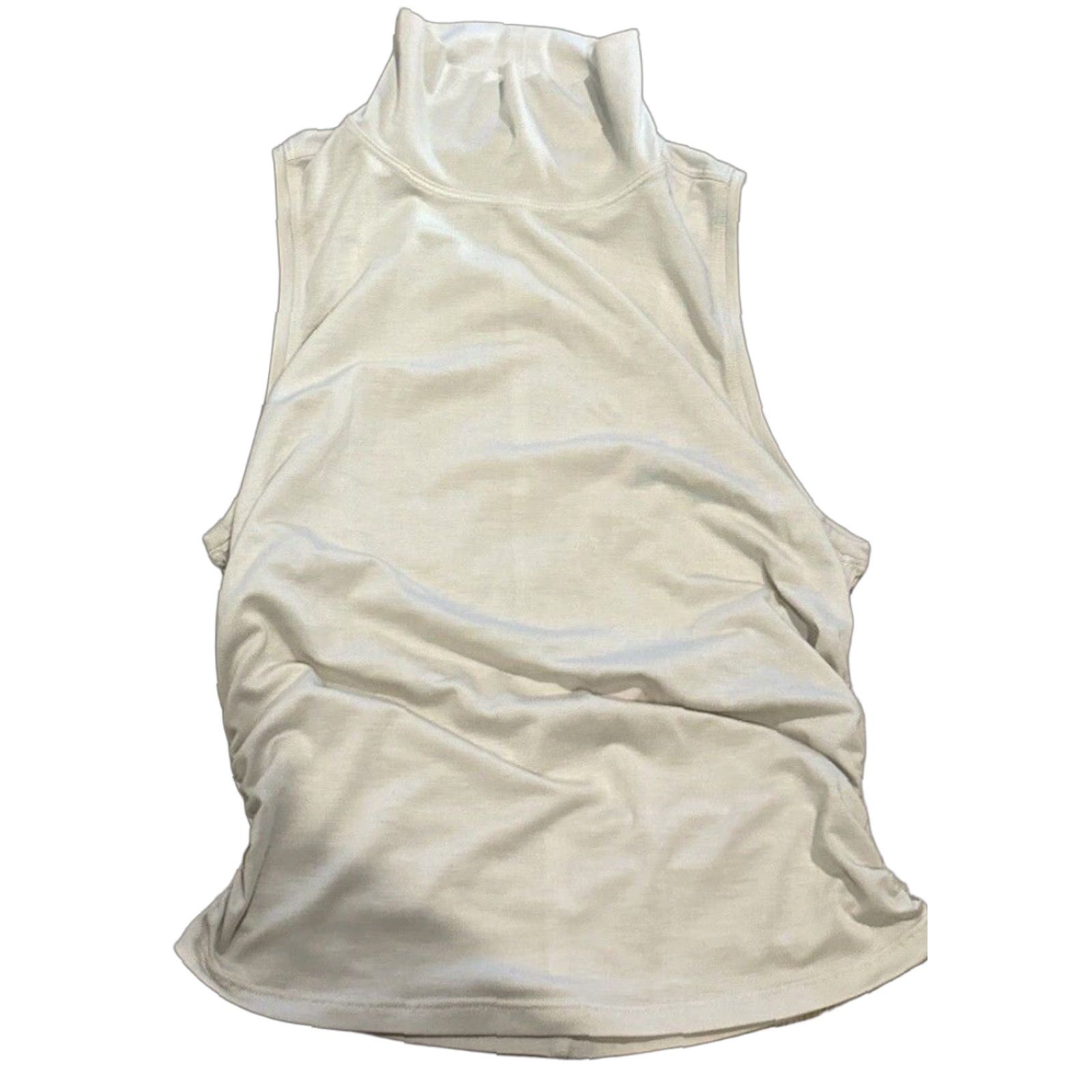 Lululemon Lululemon See The Horizon Tank Womens Activewear Sleeveless Turtleneck Beige Small Size ONE SIZE - 1 Thumbnail