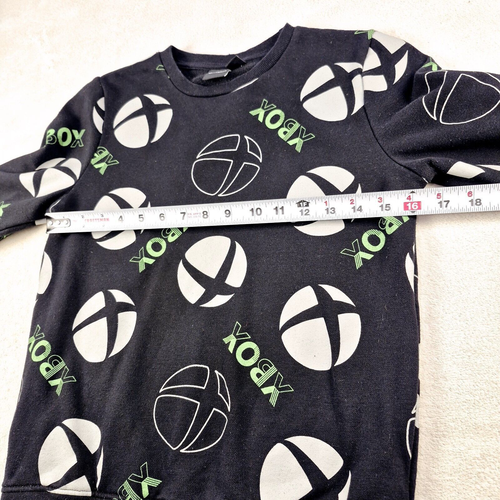 & Other Stories XBOX Logo Black Gamer Sweater 10-11 Year Unisex Youth Size XL / US 12-14 / IT 48-50 - 3 Thumbnail