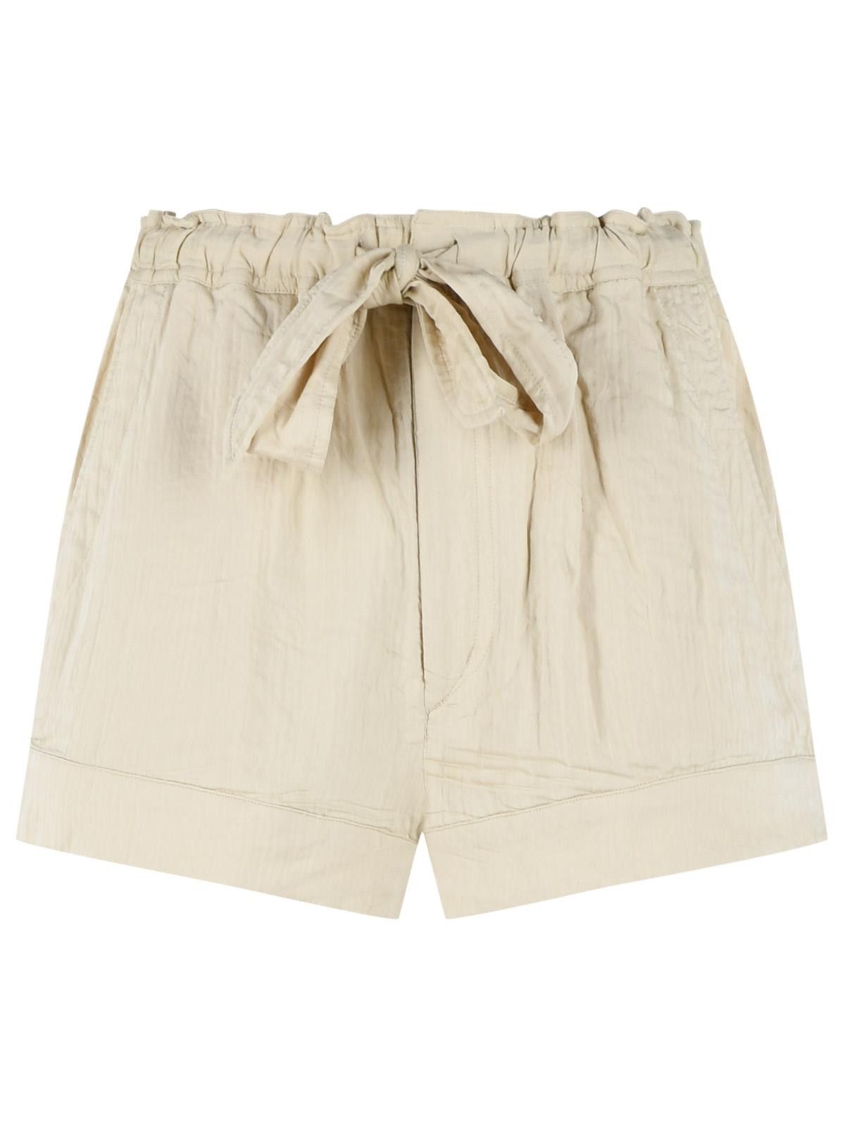 Isabel Marant Etoile ISABEL MARANT ETOILE 'Birva' Shorts In Beige Cotton Blend Size 28" / US 6 / IT 42 - 1 Thumbnail