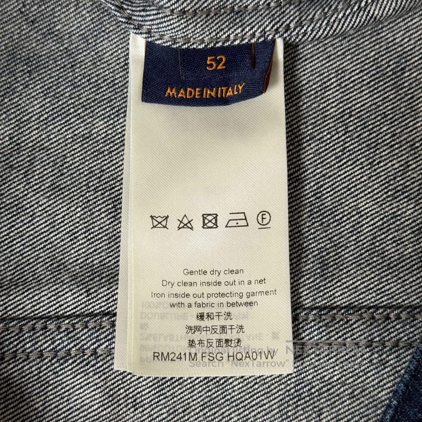 Louis Vuitton LV 2024 Seaweed Print Blue Denim Jacket. Size US L / EU 52-54 / 3 - 4 Thumbnail