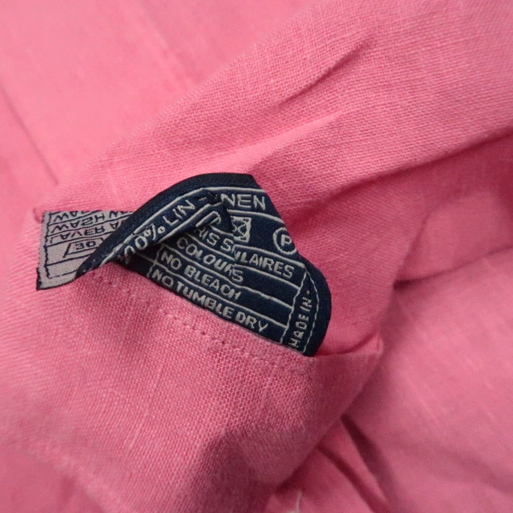 Vilebrequin Vilebrequin Shirt Mens M Pink Linen Long Sleeve Button-Up Lightweight Casual, Party/Cocktail, Travel Mens Size US M / EU 48-50 / 2 - 4 Thumbnail