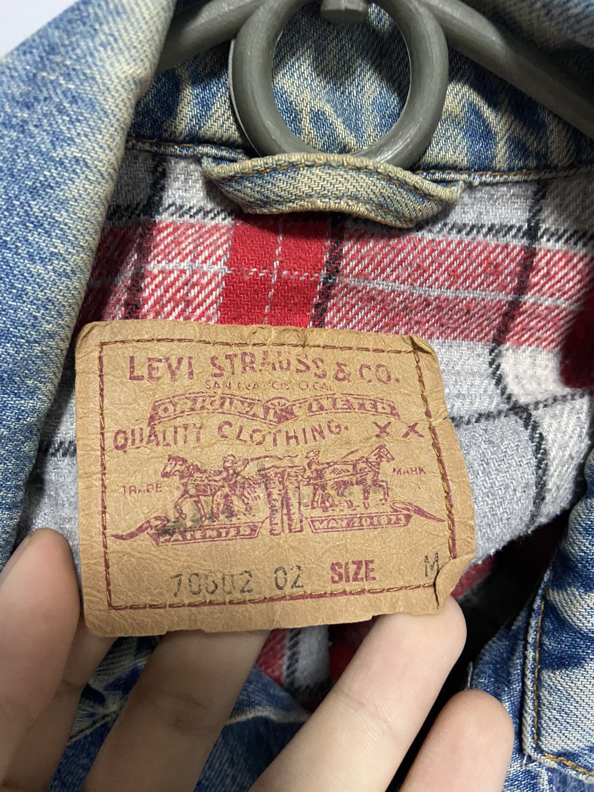 Levi's Vintage Clothing × Vintage Levi's vintage denim jacket pocket buttons Size US M / EU 48-50 / 2 - 6 Thumbnail