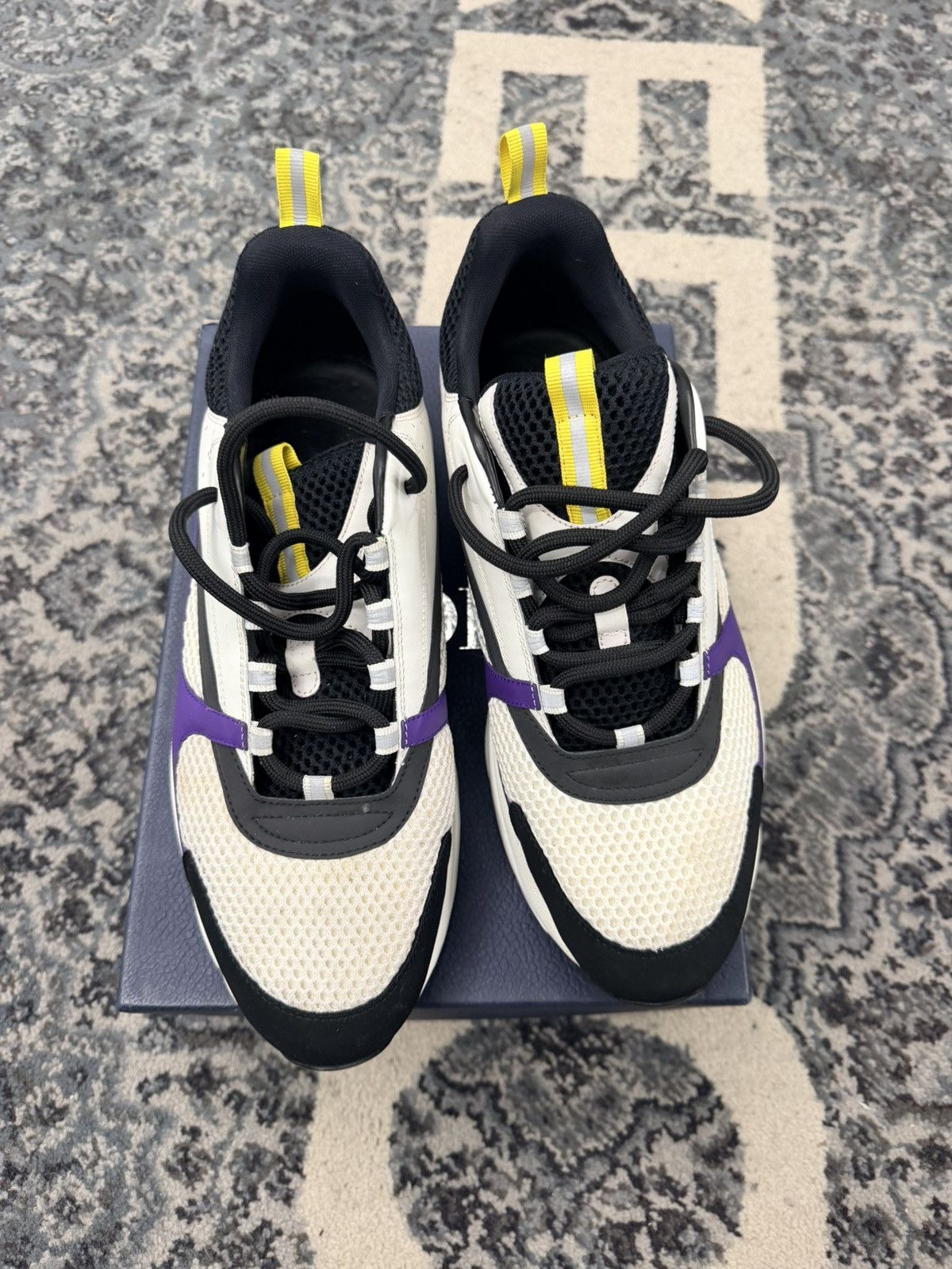 Dior Dior B22 Purple W Yellow Size 47/14 US Size US 14 / EU 47 - 3 Thumbnail