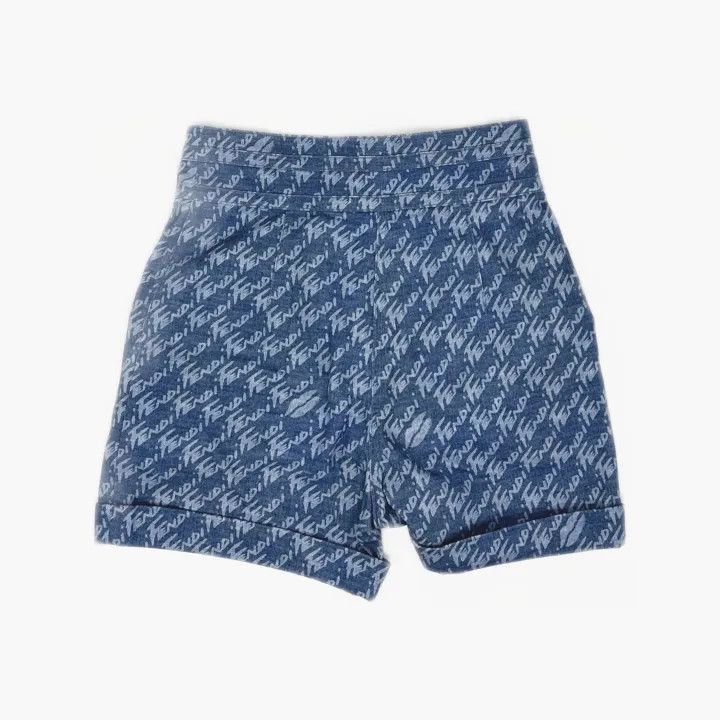 Other Fendi Logo Print High-Waisted Shorts for Women -2507 Size 39" - 3 Thumbnail