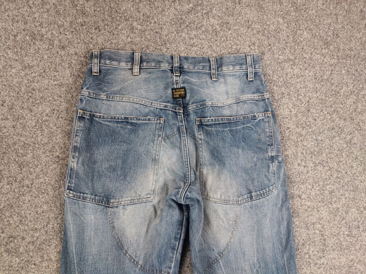 G-Star Vintage G Star Raw 3D Loose Double Knee Faded Denim Jeans Size US 33 - 11 Thumbnail