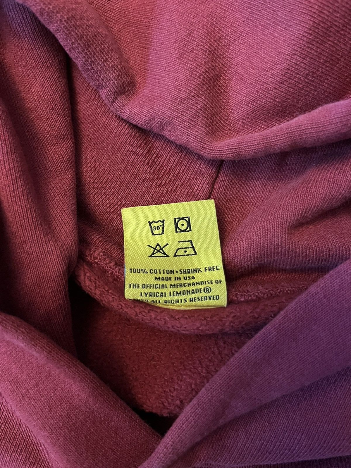 Lyrical Lemonade Lyrical Lemonade Maroon Hoodie Size US L / EU 52-54 / 3 - 5 Thumbnail