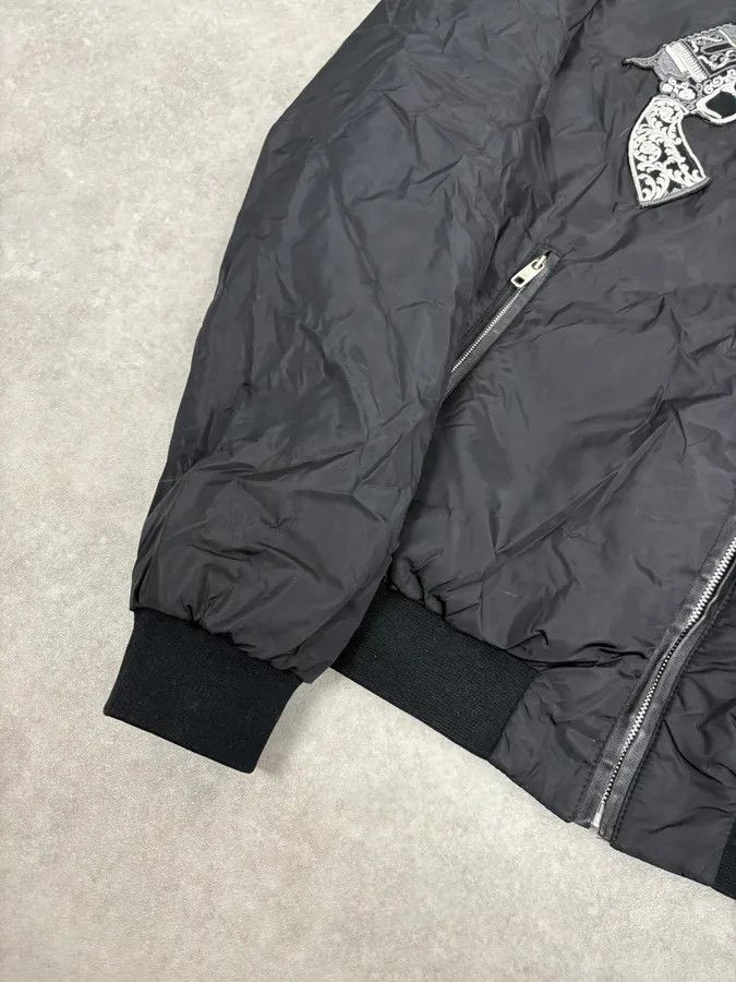 Dolce & Gabbana AW2016 Dolce & Gabbana Black Nylon Embroidered Revolver Gun Jacket Size US M / EU 48-50 / 2 - 8 Thumbnail