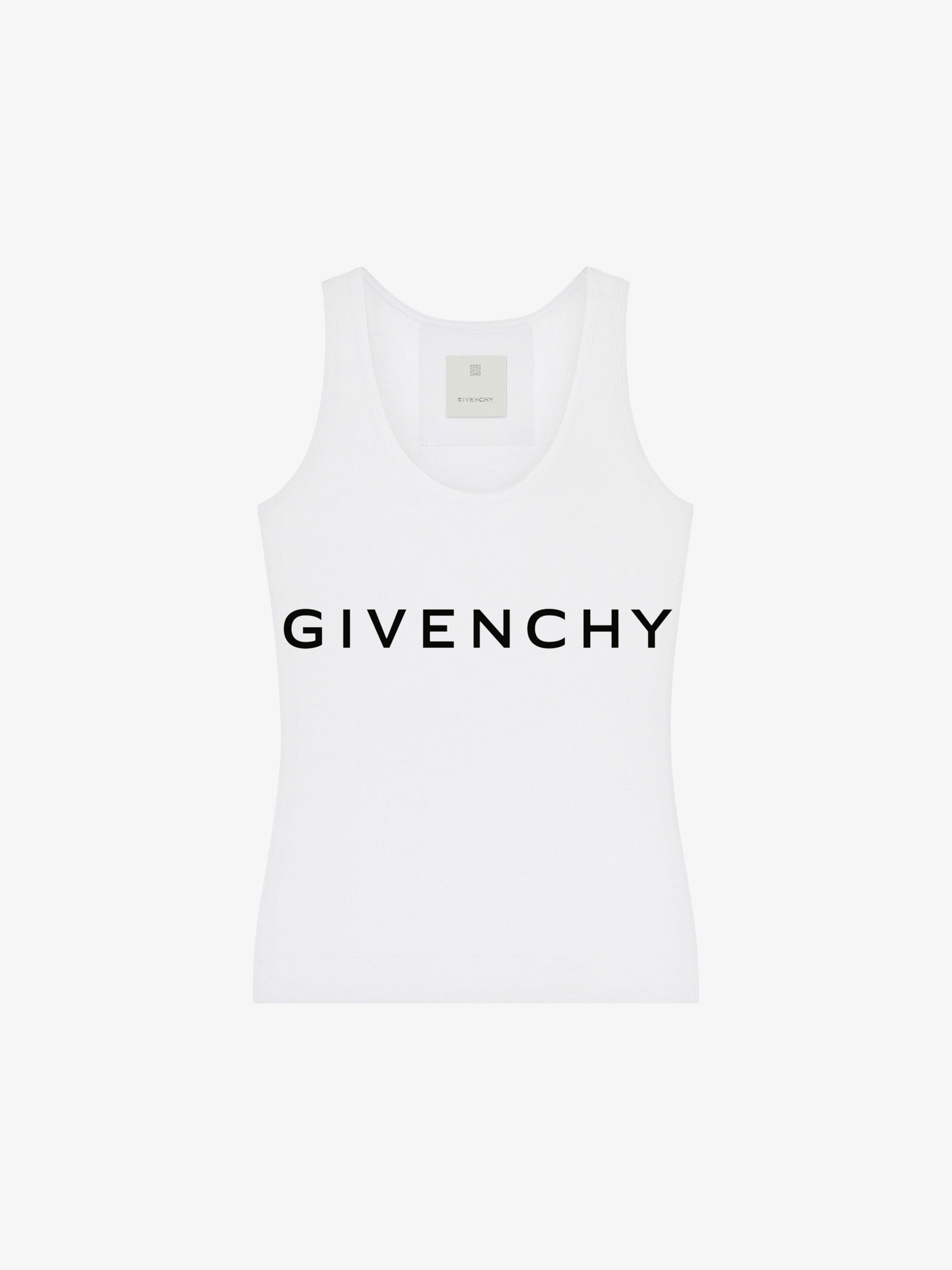 Givenchy oc11z0725 Tank Top in White/Black Size S / US 4 / IT 40 - 1 Thumbnail