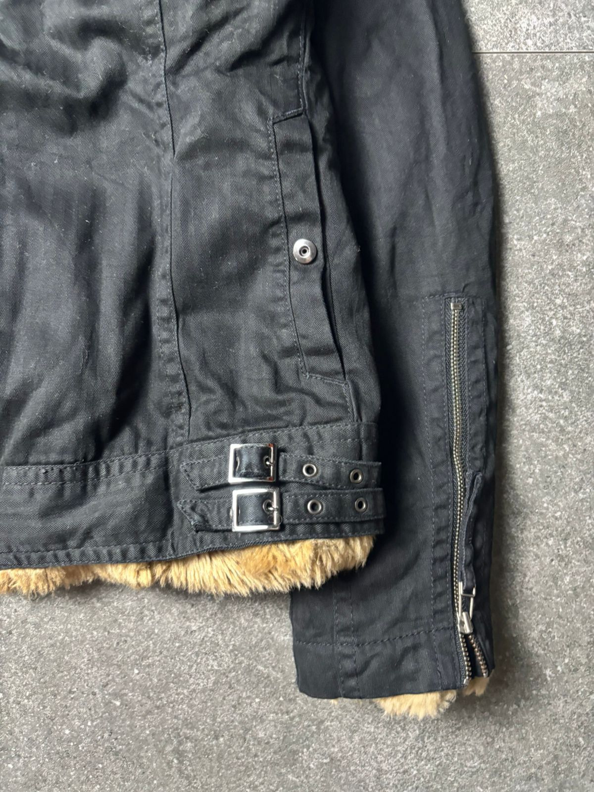 Japanese Brand 2000s Nicole Club For Men Vkei Fur Sherpa Riders Jacket Size US M / EU 48-50 / 2 - 6 Thumbnail
