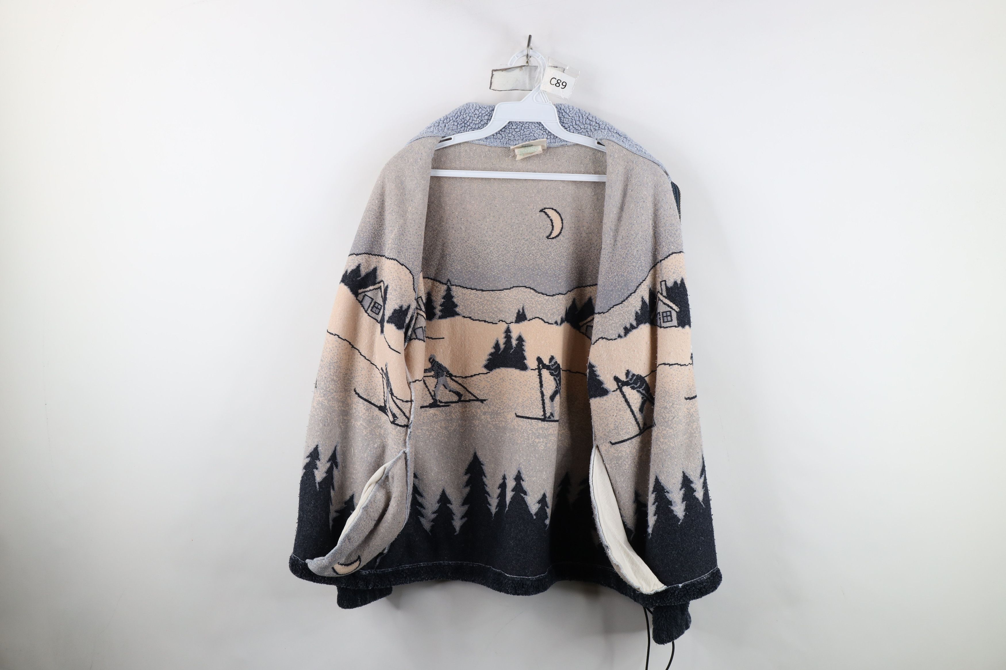 Vintage Vintage 90s Streetwear Ski All Over Print Fleece Jacket Size M / US 6-8 / IT 42-44 - 10 Thumbnail