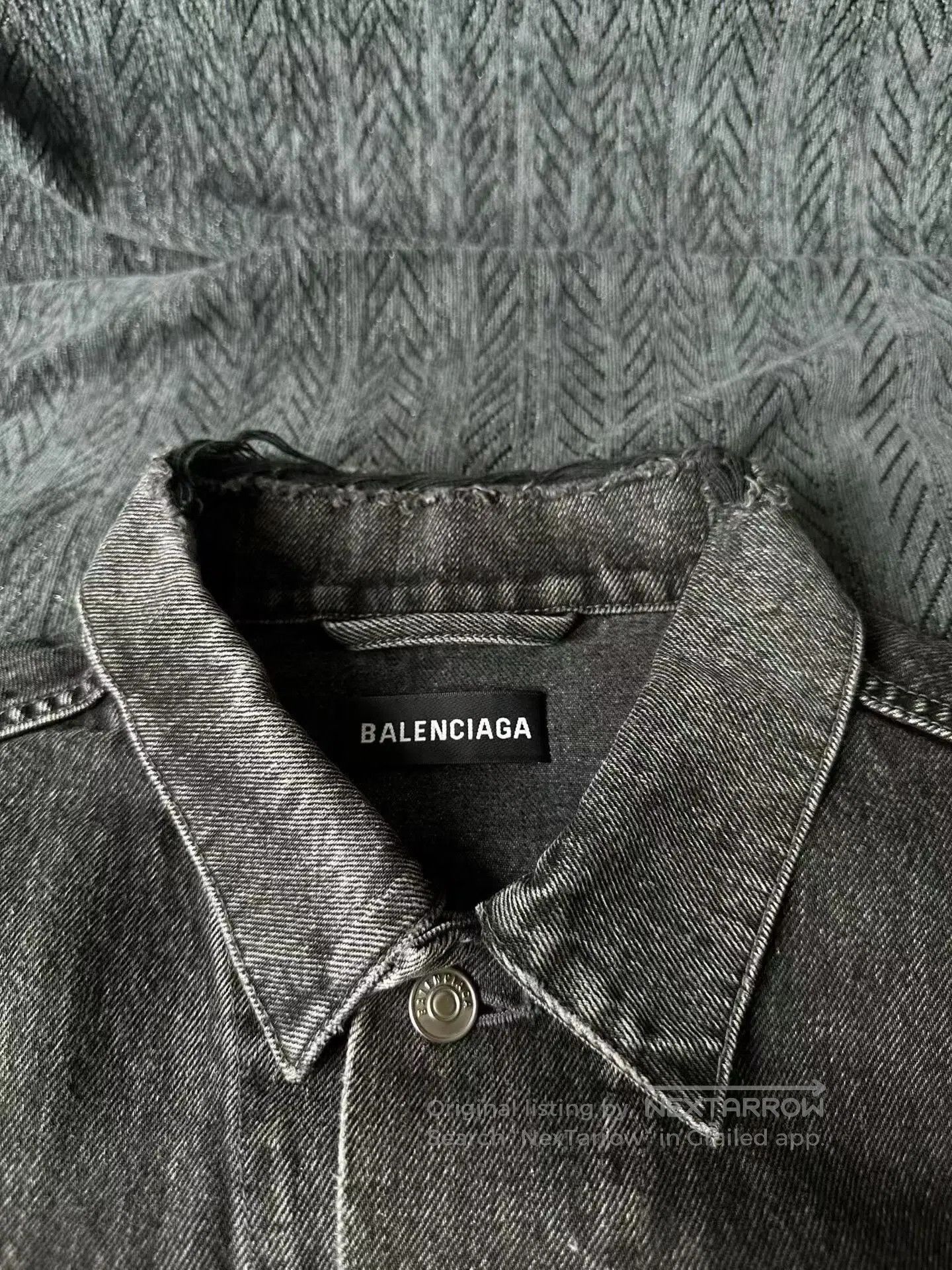 Balenciaga Balenciaga Back Logo Denim Jacket. Size US M / EU 48-50 / 2 - 4 Thumbnail