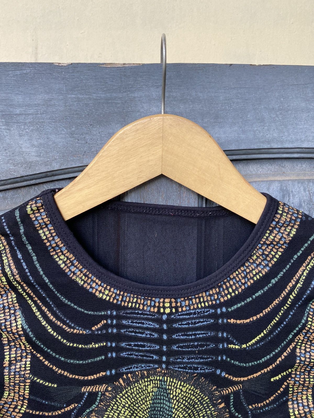 Vintage JPG Style Tribal Mesh Psychedelic Cyberpunk Goth Rave Trance Size ONE SIZE - 2 Thumbnail