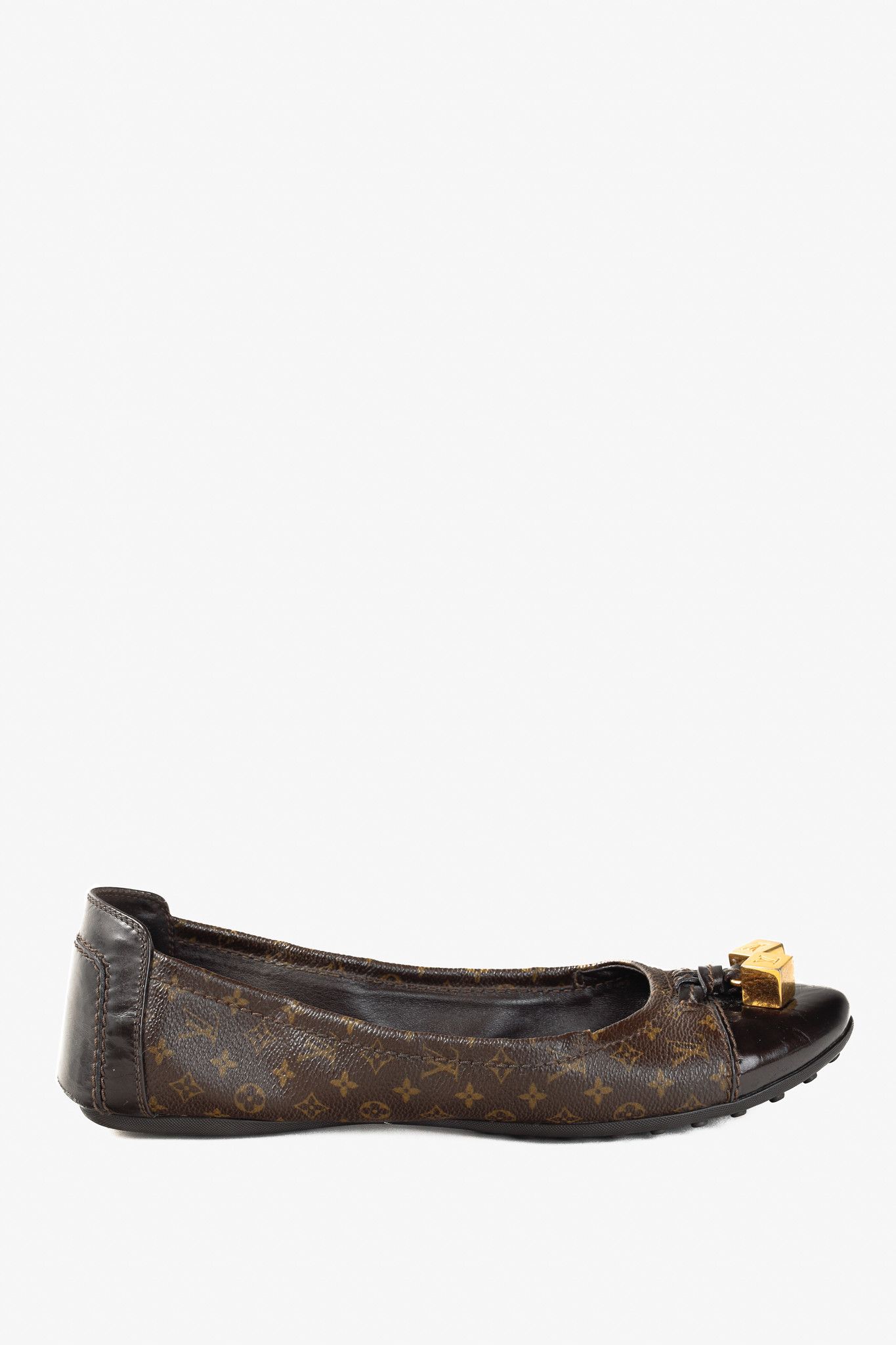 Louis Vuitton Louis Vuitton Lovely Golden-Cube Ballet Driving Flats Size US 8 / IT 38 - 2 Thumbnail