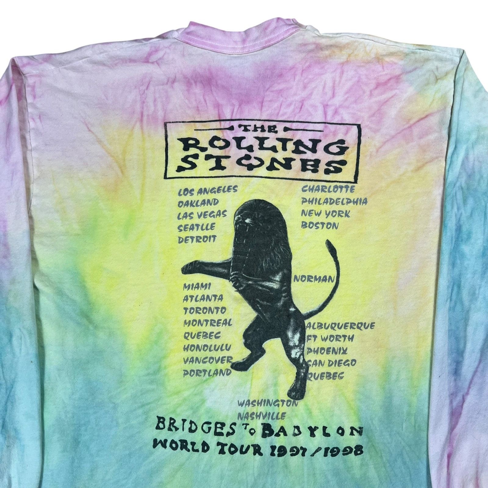 Band Tees × Fruit Of The Loom × Vintage 1998 The Rolling Stones Bridges to Babylon tour long sleeve Size US XL / EU 56 / 4 - 7 Thumbnail