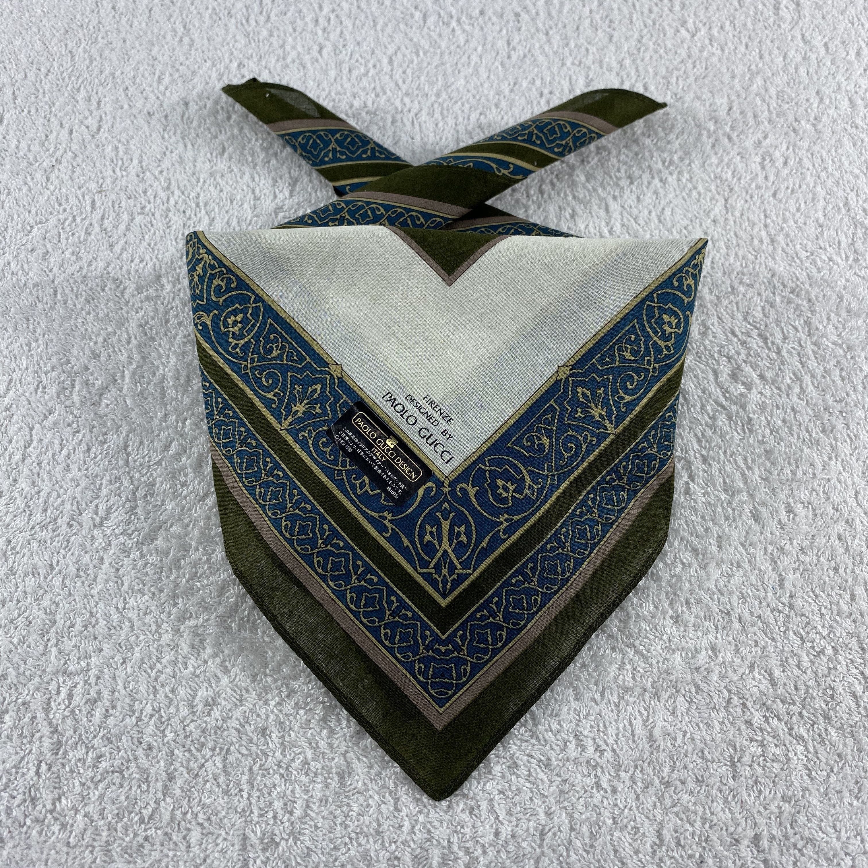 Paolo Gucci × Vintage Paolo Gucci Neckerchief / Bandana / Handkerchief Size ONE SIZE - 1 Thumbnail