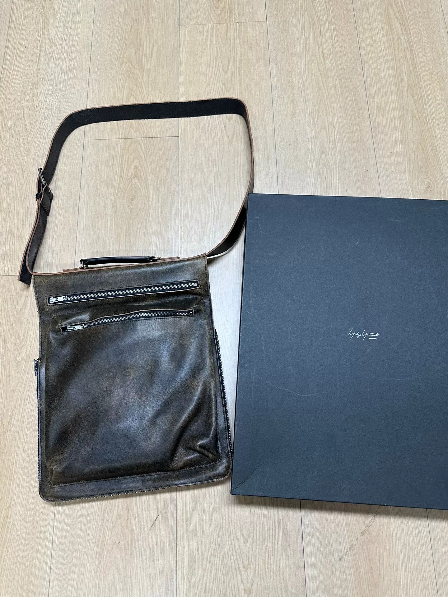Yohji Yamamoto Yohji Yamamoto Pour Homme Double-Layer Briefcase Crossbody Size ONE SIZE - 1 Thumbnail
