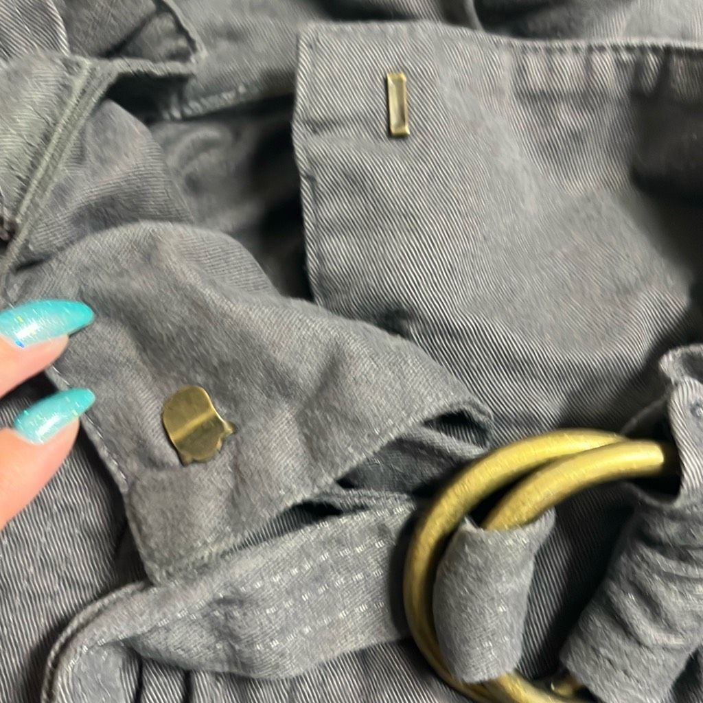 Other Mike & Chris Womens 2 Vintage Y2K Gray Belted 100% Cotton Pa Size 26" / US 2 / IT 38 - 7 Thumbnail