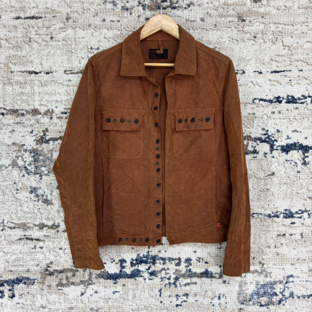 Japanese Brand Vintage 291295 Homme Metal Button Denim Jacket Size US S / EU 44-46 / 1 - 1 Thumbnail