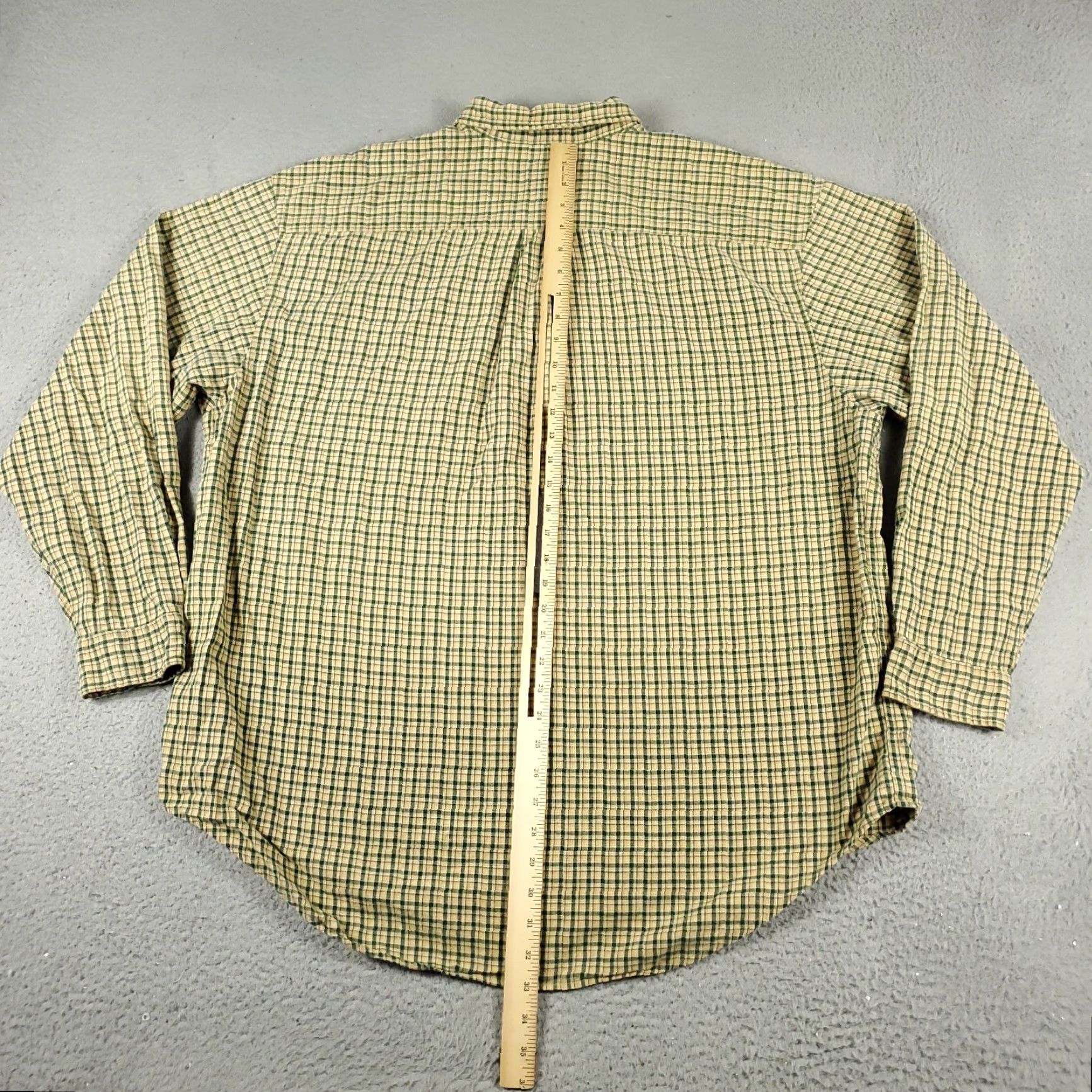 Abercrombie & Fitch Abercrombie & Fitch Shirt Mens XL Beige Plaid Button-Up Long Sleeve Casual Workwear Modern Classic Preppy Size US XL / EU 56 / 4 - 3 Thumbnail