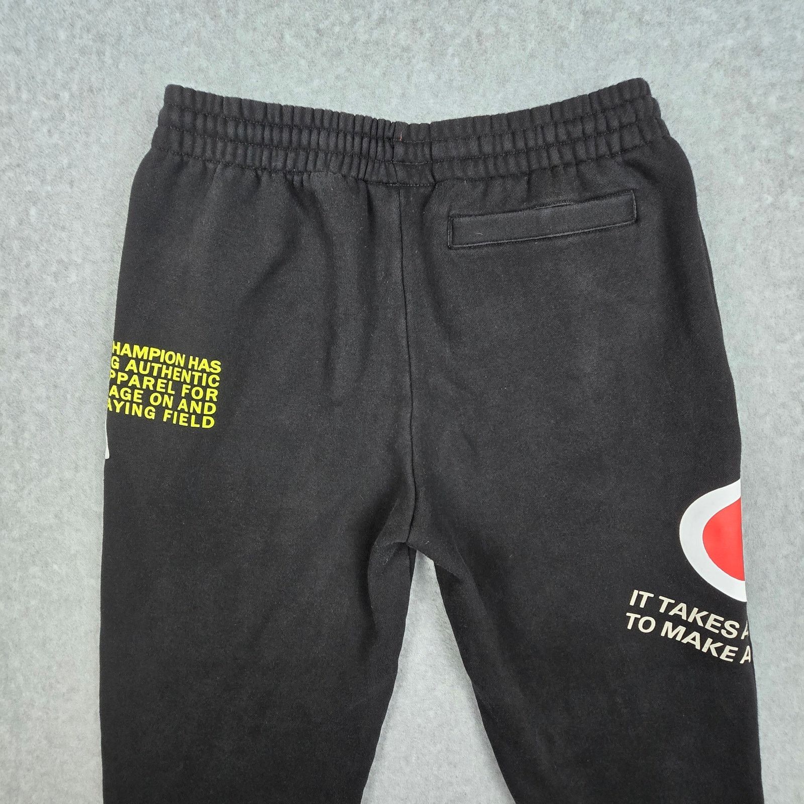 Champion Champion Medium Black Logo Joggers Drawstring Pockets Size US 32 / EU 48 - 4 Thumbnail