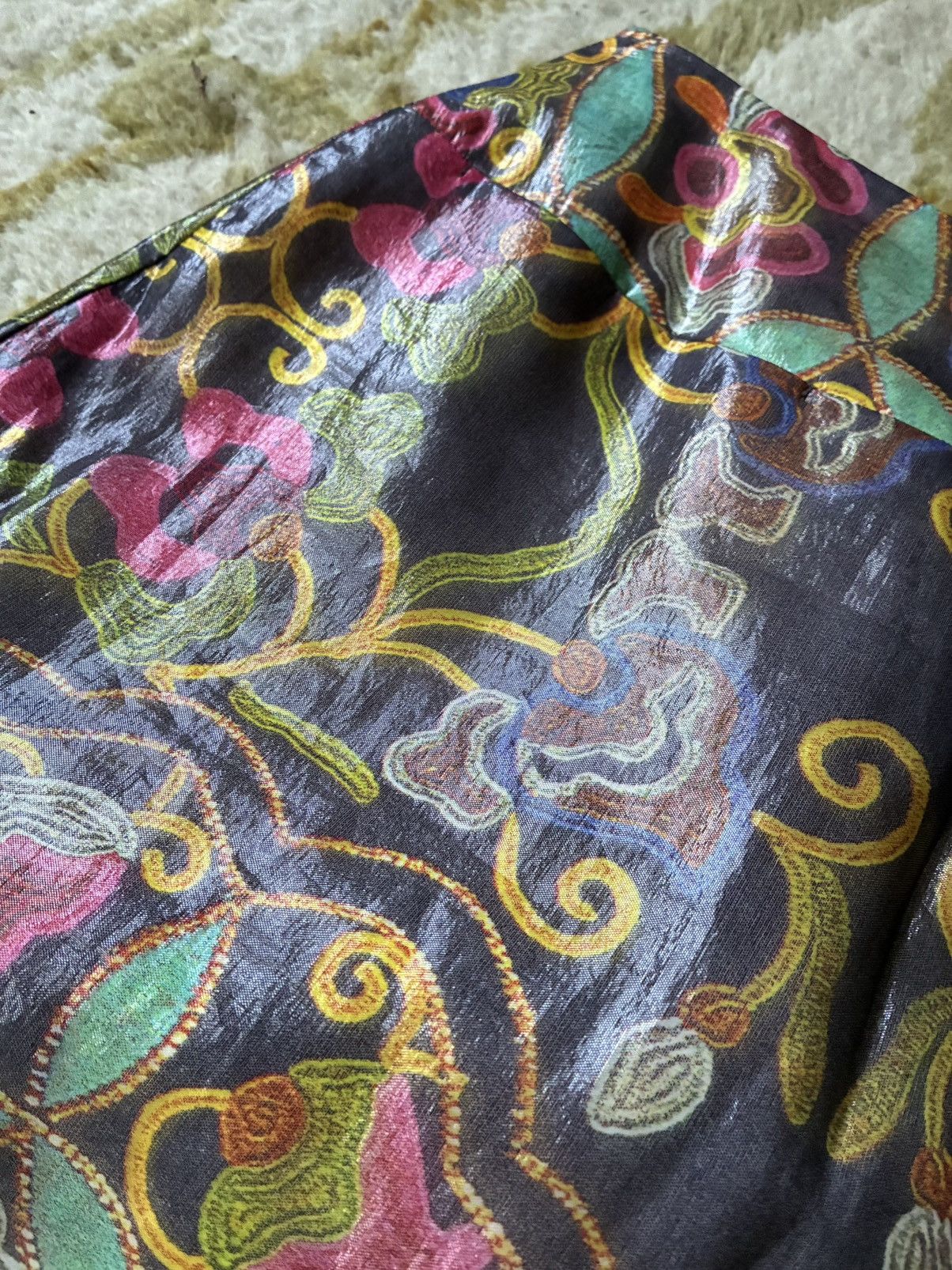 Issey Miyake Issey Miyake Archive SS2001 Runway Iridescent Jacquard Skirt Size 27" / US 4 / IT 40 - 16 Thumbnail