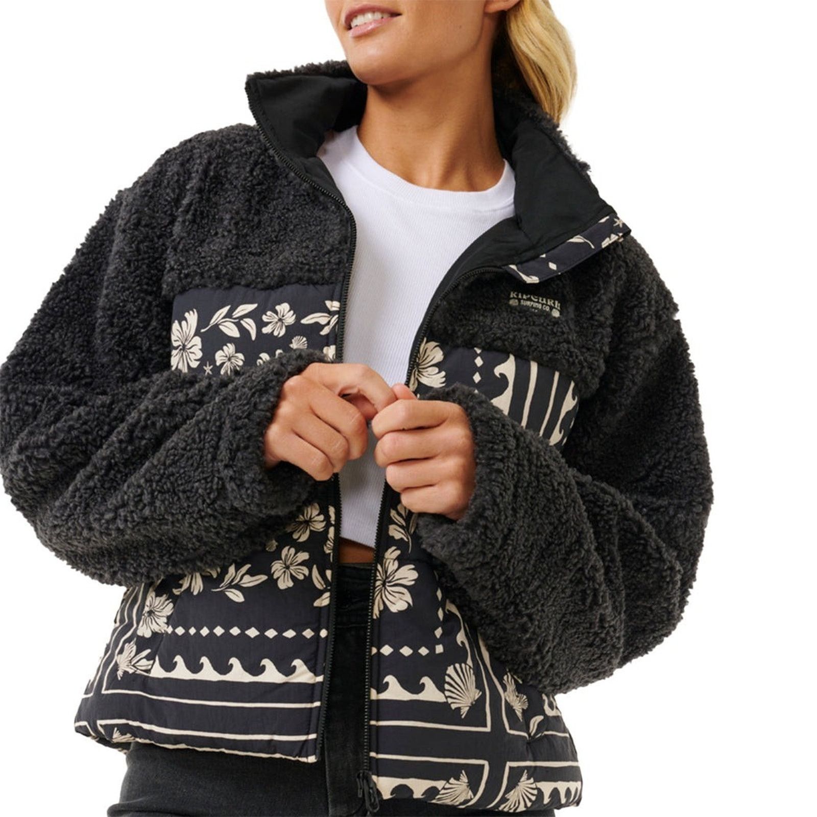Rip Curl Rip Curl Women Soleil Puffer Multicolor Zip Up Jacket Size S Size S / US 4 / IT 40 - 1 Thumbnail
