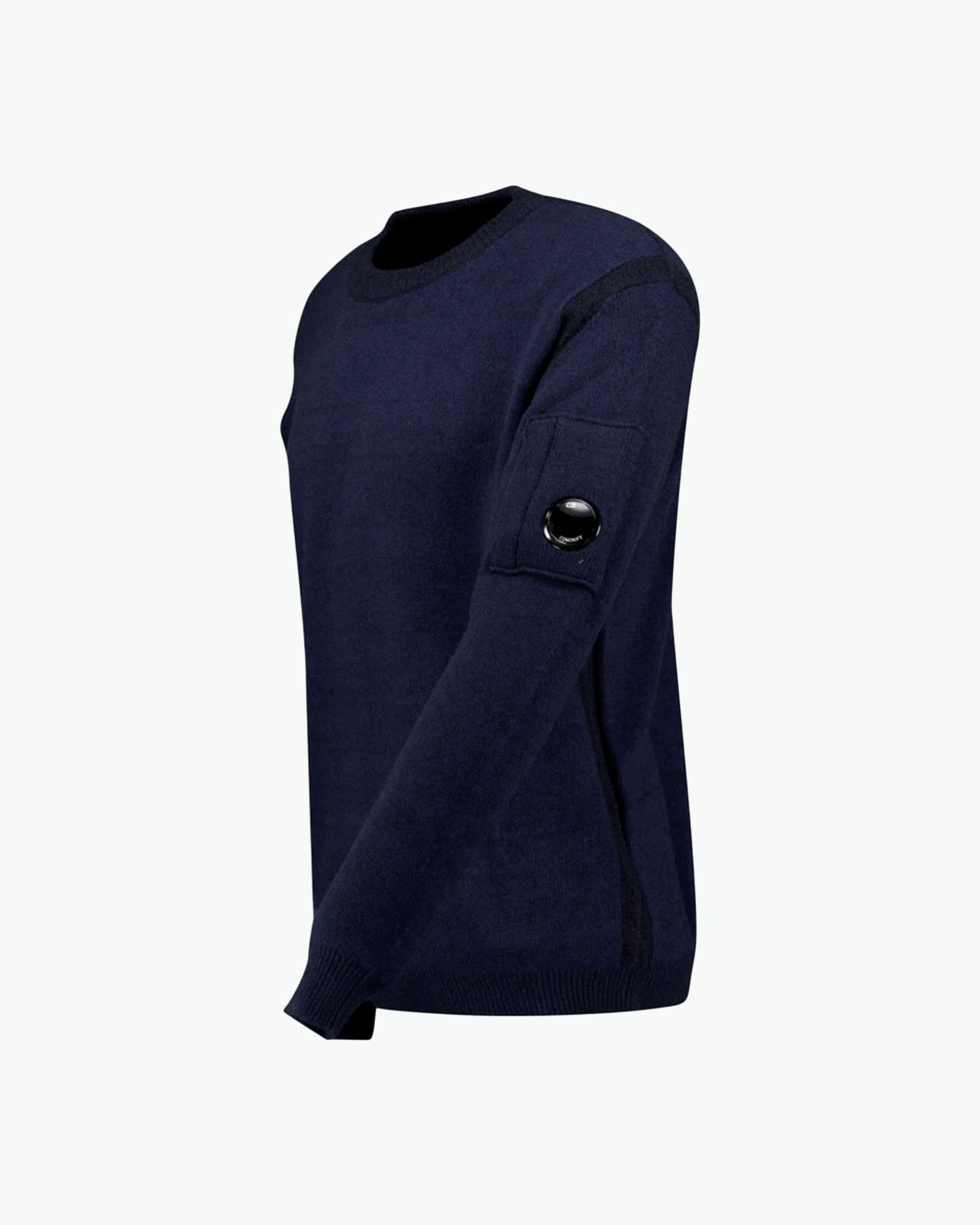 C.P. Company CP Company Fleece Knit Crewneck Lens - Estate Navy Blue Size US M / EU 48-50 / 2 - 6 Thumbnail