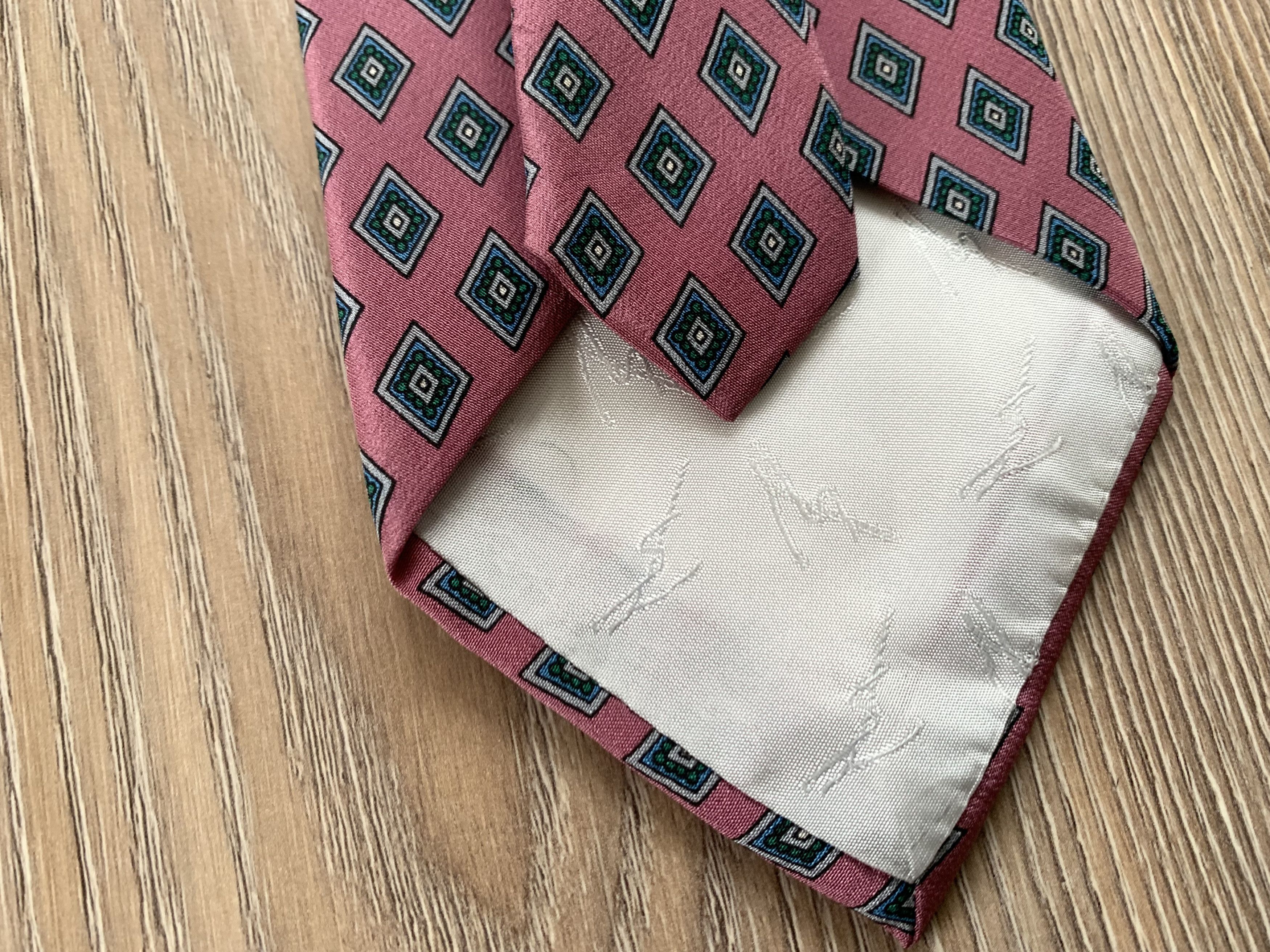Other Sergio De Laurenti Monogram Printed Silk Tie Size ONE SIZE - 6 Thumbnail