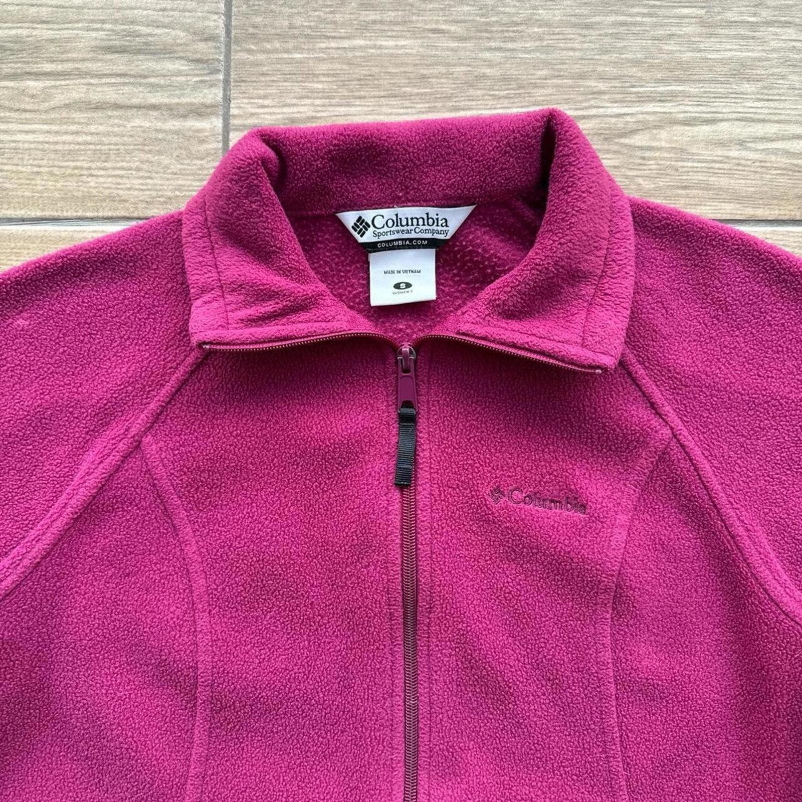 Columbia Y2K Columbia Pink Fleece Jacket Size S / US 4 / IT 40 - 3 Thumbnail