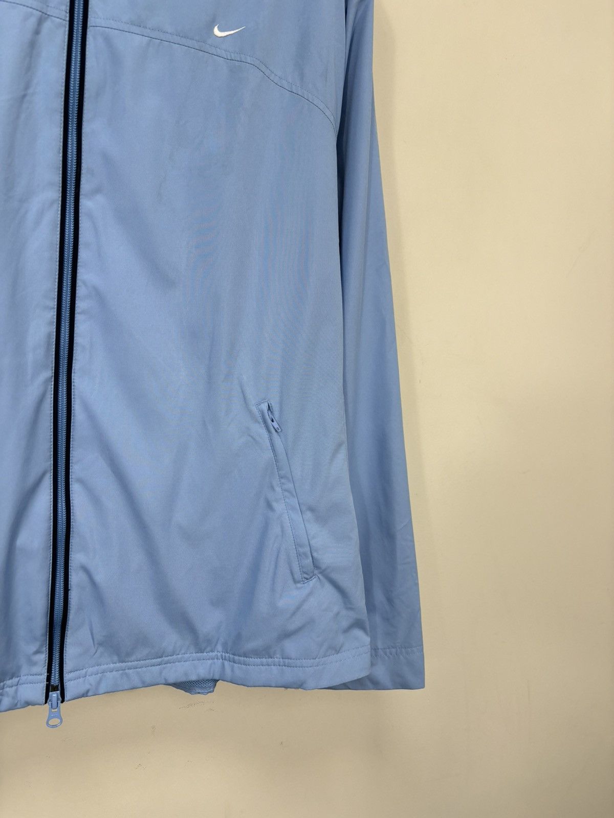 Nike Vintage Nike Y2K Light Blue Swoosh Retro Hype Track Jacket Size US XL / EU 56 / 4 - 7 Thumbnail