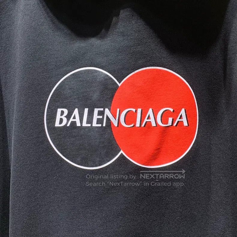 Balenciaga Balenciaga Logo Pattern Loose Hoodie Sweatshirt Size US XS / EU 42 / 0 - 8 Thumbnail
