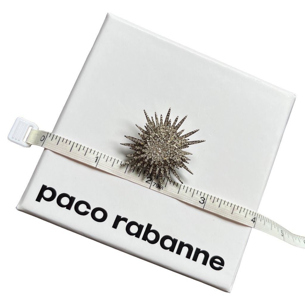 Paco Rabanne PACO RABANNE Crystal Sun Earring in Silver & Crystal Size ONE SIZE - 9 Thumbnail