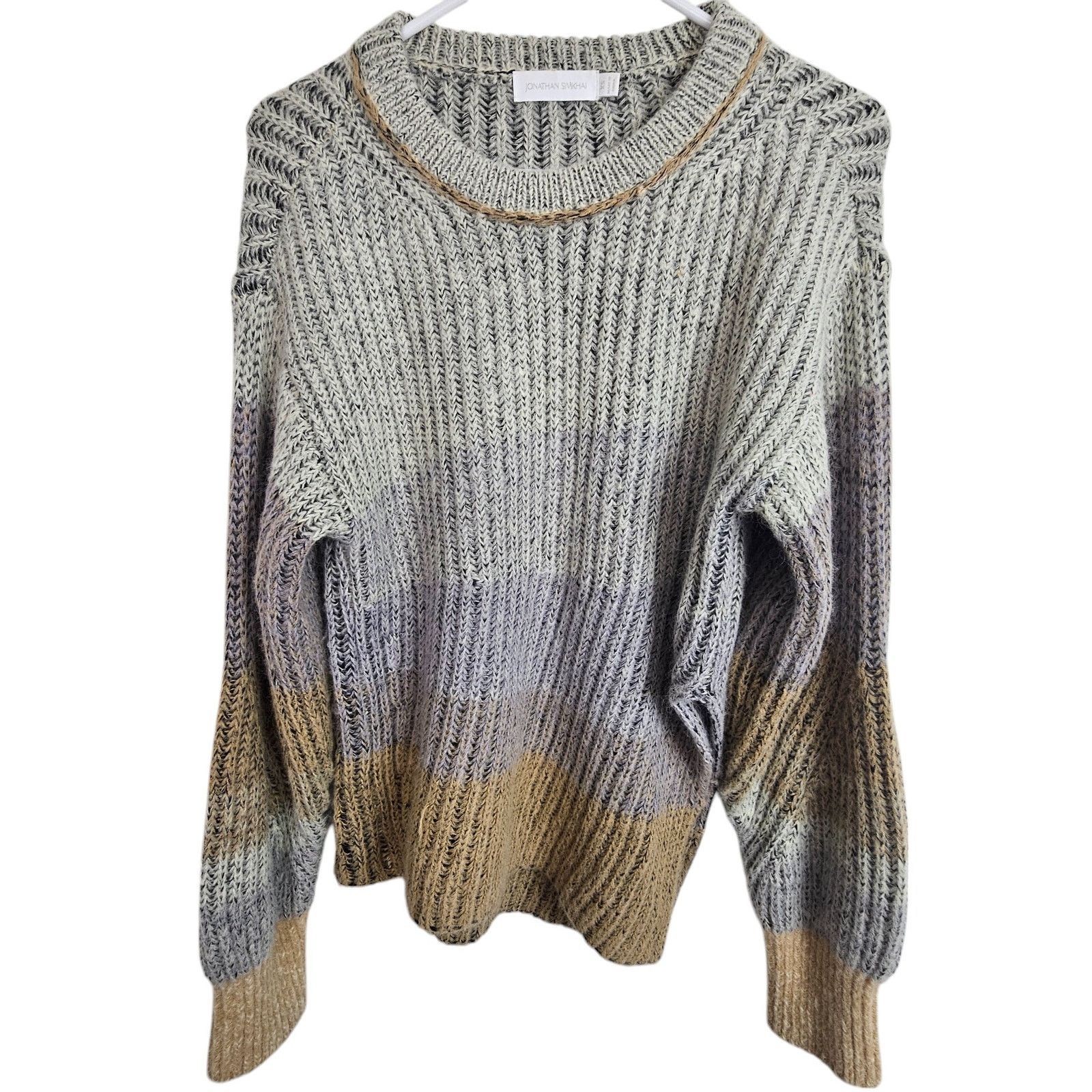 Jonathan Simkhai Jonathan Simkhai Alison Sweater Wool Alpaca Quiet Luxury XS Size XS / US 0-2 / IT 36-38 - 1 Thumbnail
