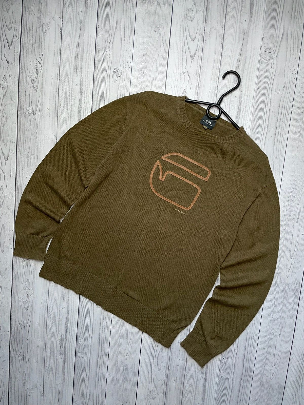 G-Star × Vintage Vintage G Star RAW sweater size L logo avant-garde Y2K Size US L / EU 52-54 / 3 - 1 Thumbnail