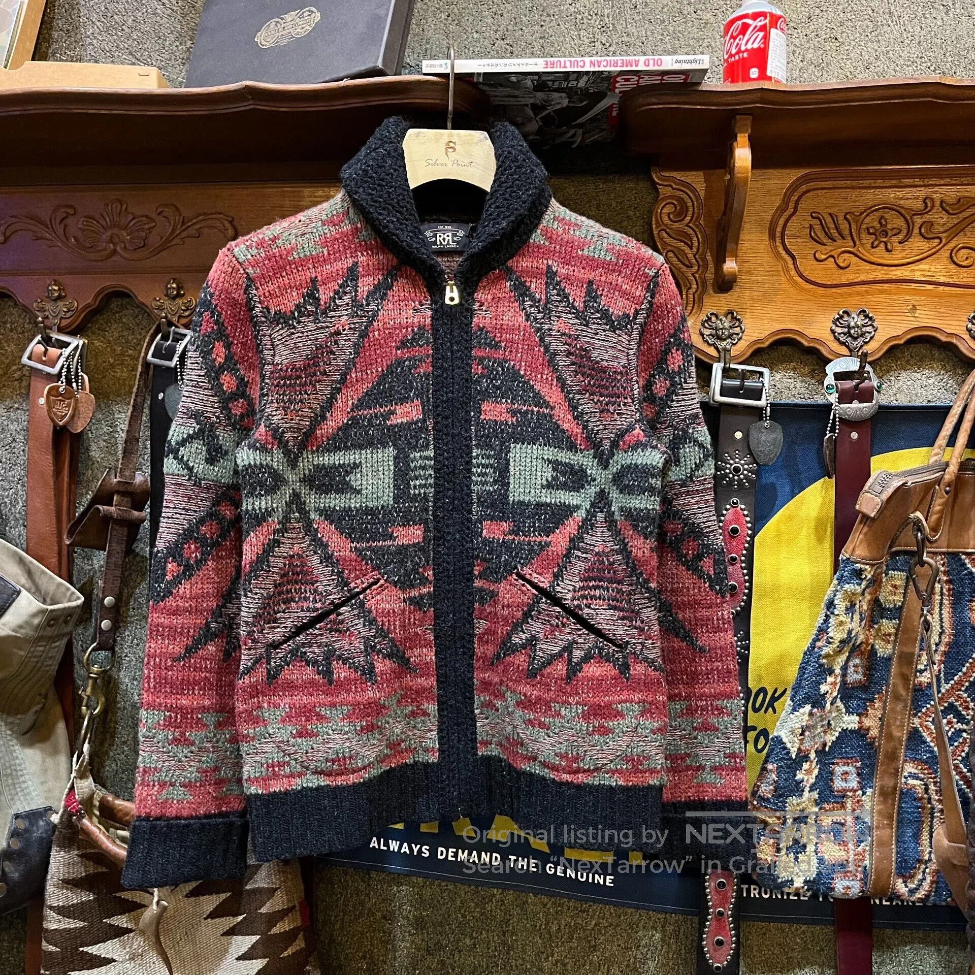 RRL Ralph Lauren vintage rrl indian wool cardigan by ralph lauren. Size US S / EU 44-46 / 1 - 1 Thumbnail