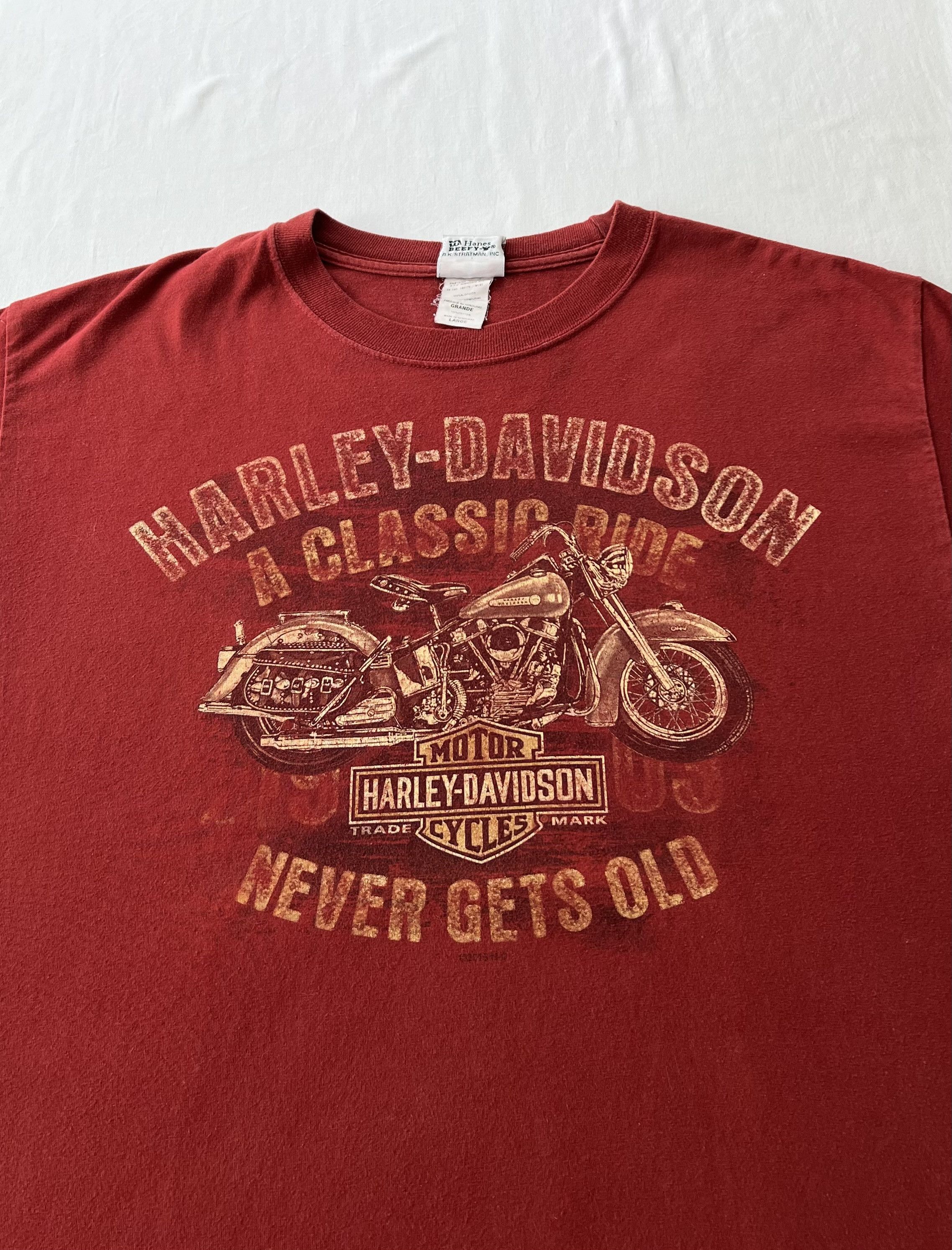 Harley Davidson Vintage 2015 Harley Davidson Center of Alsace France T-shirt Size US L / EU 52-54 / 3 - 3 Thumbnail