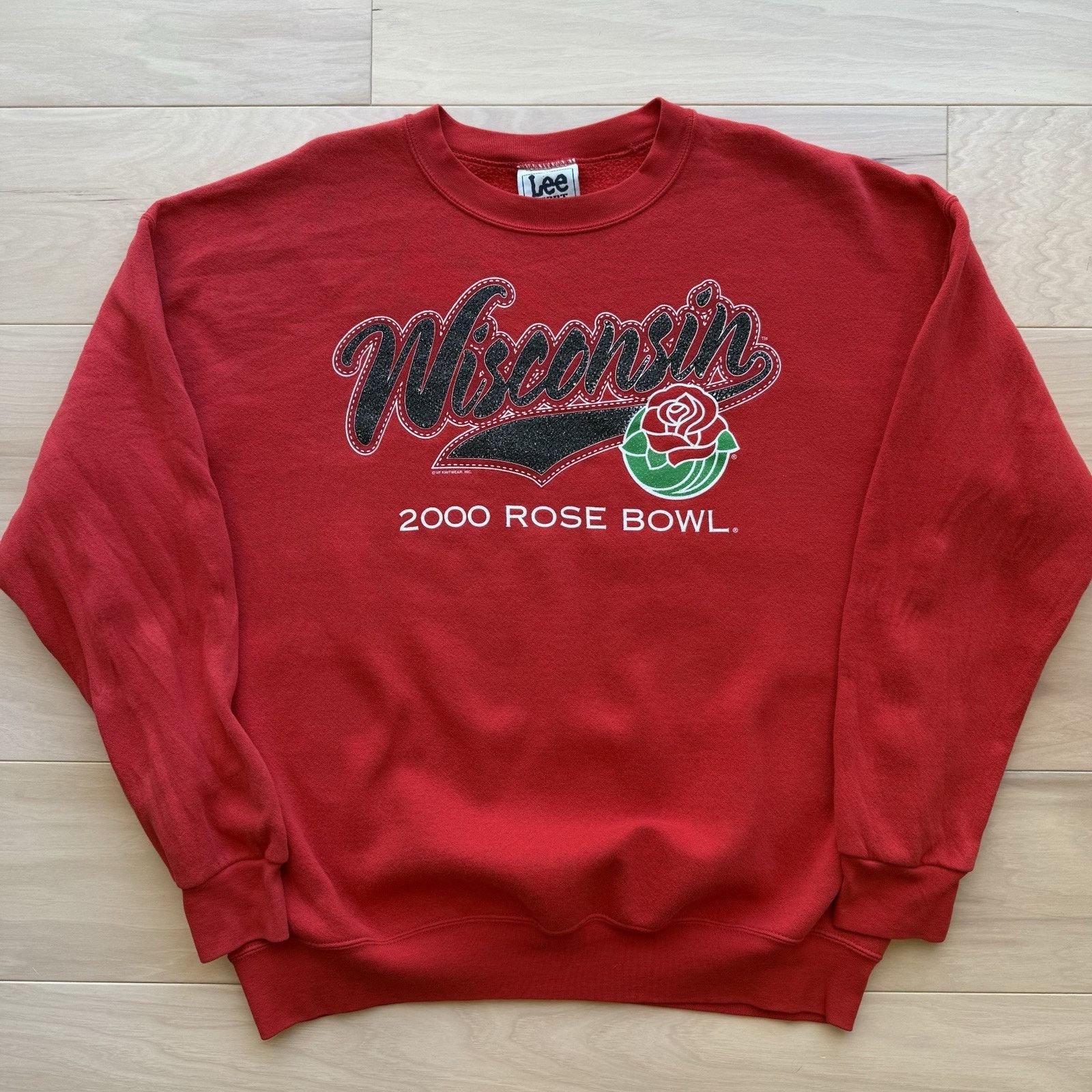 Vintage Vintage Wisconsin Badgers Sweatshirt XL Red Fleece Pullover Size US XL / EU 56 / 4 - 1 Thumbnail