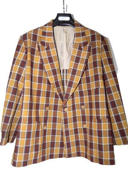 Yohji Yamamoto YOHJI YAMAMOTO Pour Homme oversized plaid suit Size 48S - 1 Thumbnail