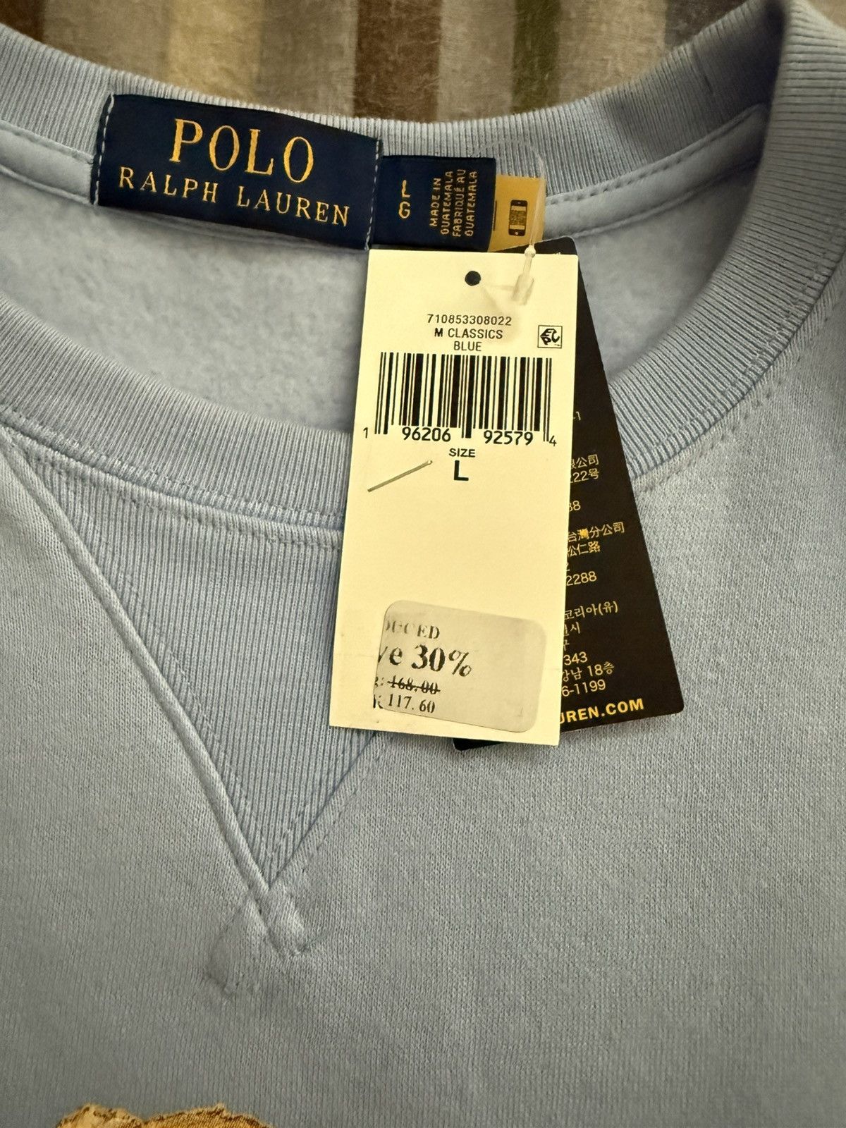 Designer × Polo Ralph Lauren Polo Ralph Lauren Iconic Polo Bear Graphic Print Sweatshirt Size US L / EU 52-54 / 3 - 3 Thumbnail