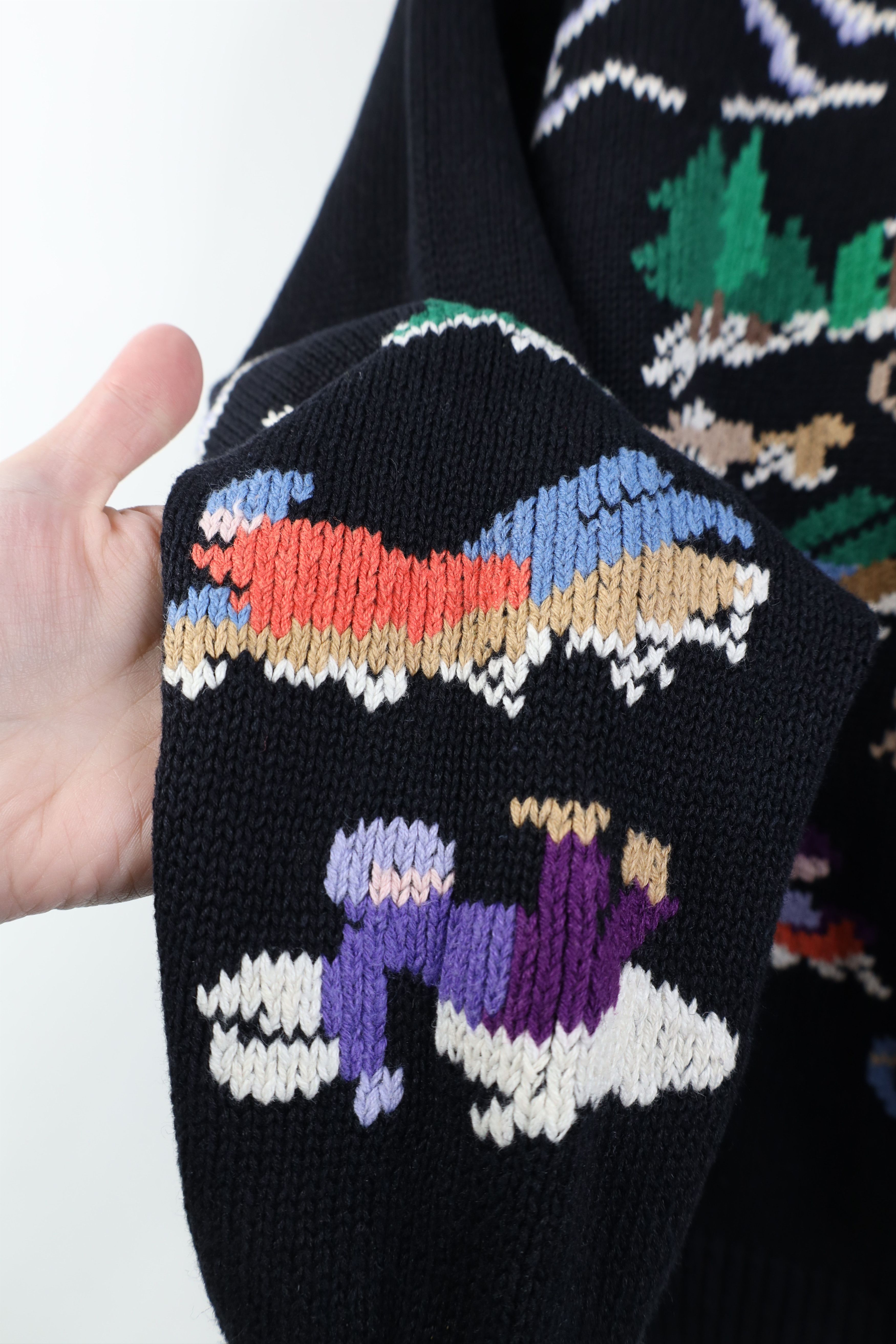 Vintage Vintage 90s Streetwear Christmas Winter Needlepoint Sweater Size M / US 6-8 / IT 42-44 - 5 Thumbnail