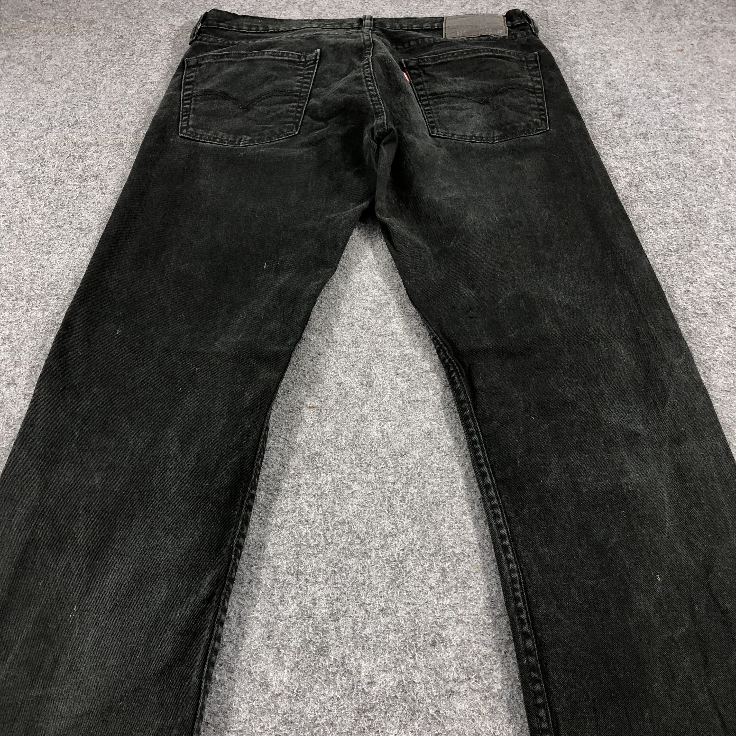 Levi's Dark Wash Denim Vintage Levis 513 Jeans Faded Black-J921 Size US 34 / EU 50 - 4 Thumbnail
