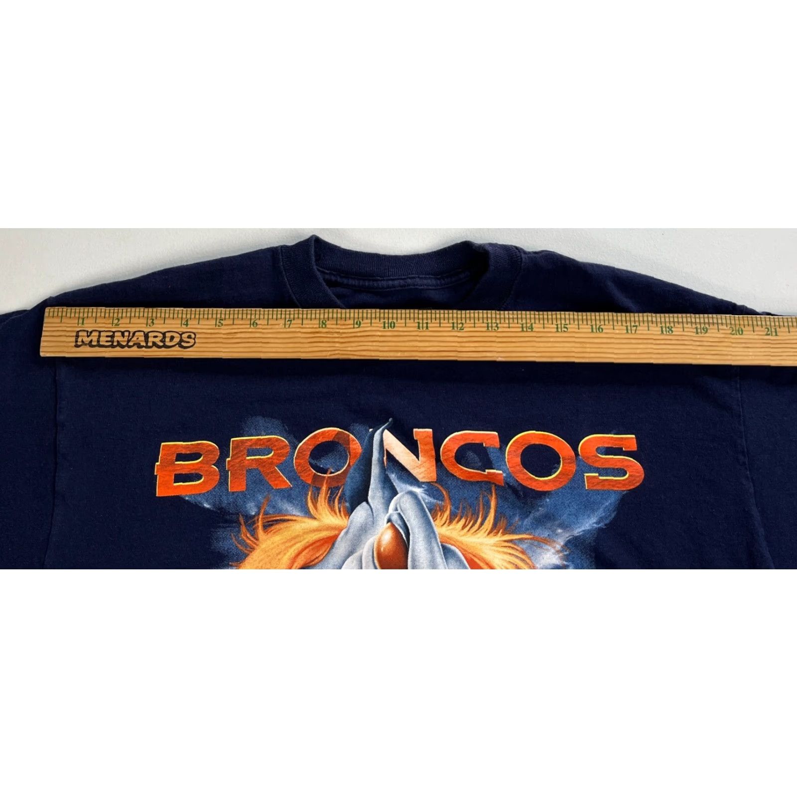 Reebok VINTAGE Reebok NFL Denver Broncos T-Shirt Mens Navy Cotton Sz L Size US L / EU 52-54 / 3 - 7 Thumbnail