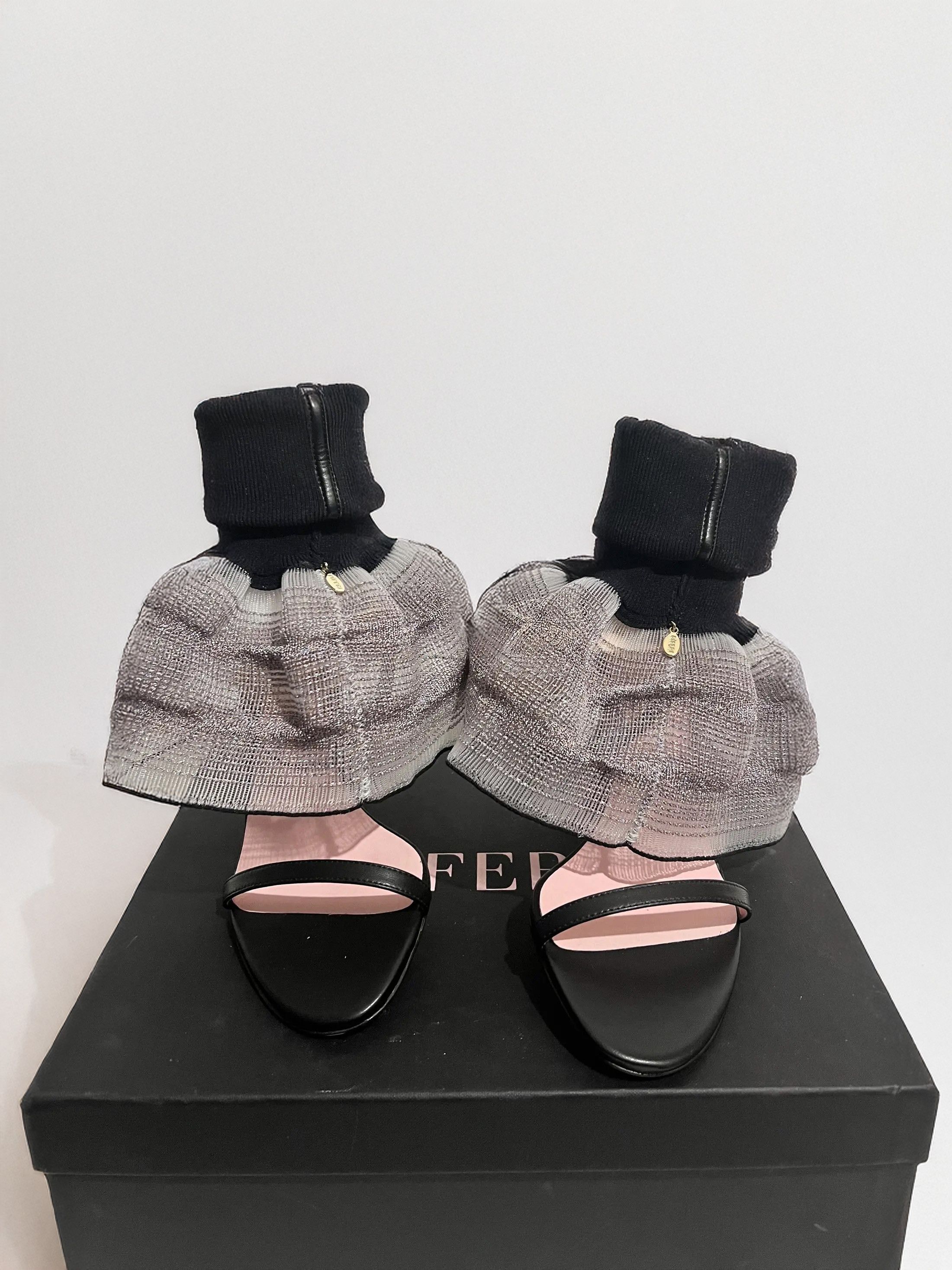 Other Comma-Heeled Sandals With Removable Sock Size US 8.5 / IT 38.5 - 3 Thumbnail